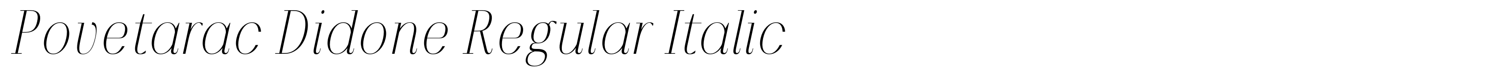 Povetarac Didone Regular Italic